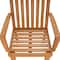 Eucalyptus Grandis Wood Dining Armchair with Beige Cushion